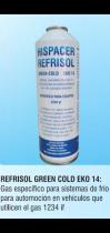 Hispacer (Productos Quimicos) REFRI1 - REFRISOL GREEN COOL-EKO14 650ML ESPECIFICO PARA GAS 1234-IF
